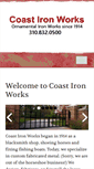Mobile Screenshot of coastironworks.com